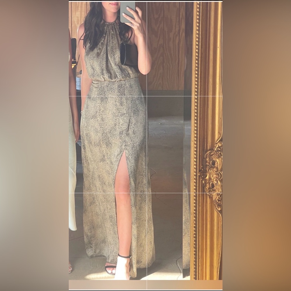 WYLDR Satin Slip Maxi Dress in Light Mint